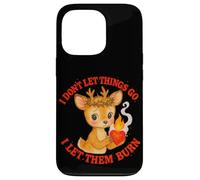 Design Mignon cerf en colère Let Them Burn Coque pour iPhone 13 Pro