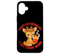 Design Mignon cerf en colère Let Them Burn Coque pour iPhone 16 Plus