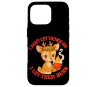 Design Mignon cerf en colère Let Them Burn Coque pour iPhone 16 Pro