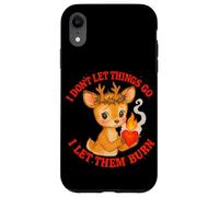 Design Mignon cerf en colère Let Them Burn Coque pour iPhone XR