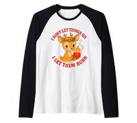 Design Mignon cerf en colère Let Them Burn Manche Raglan