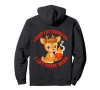 Design Mignon cerf en colère Let Them Burn Sweat à Capuche