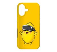 Design Mignon de Dessin animé de Joueur de VR de Citron Coque pour iPhone 17
