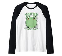 Design Mignon Grenouille Jeu de Mots Kawaii Manche Raglan