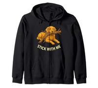 Design Mignon pour Les Amoureux des Chiens Golden Retriever avec Stick with Me Sweat à Capuche