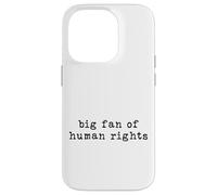 Design Minimaliste Audacieux pour l'autonomisation des Droits de l'homme Coque pour iPhone 14 Pro