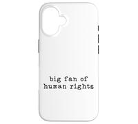 Design Minimaliste Audacieux pour l'autonomisation des Droits de l'homme Coque pour iPhone 16