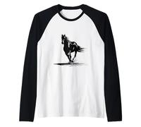 Design Minimaliste Cheval élégant Art équestre Manche Raglan