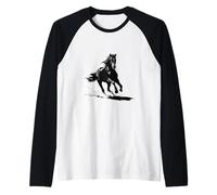 Design Minimaliste Cheval élégant Art équestre Manche Raglan