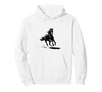 Design Minimaliste Cheval élégant Art équestre Sweat à Capuche