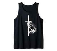 Design minimaliste de Jésus divin, cadeau d'art chrétien sacré Débardeur