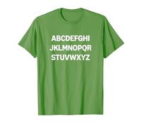 Design Minimaliste de Typographie de l'alphabet T-Shirt, Homme, Herbe, L