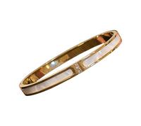 Design minimaliste en acier et diamants tendance pour un port confortable tout au long de la journée, taille unique, Comme décrit