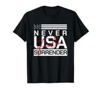 Design Minimaliste Patriotique américain Qui ne se Rend jamais T-Shirt