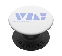 Design Minimaliste Silver Wolf Techno Hacker PopSockets PopGrip Adhésif
