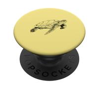Design Minimaliste Tortue Tortue pour Les Amoureux des Animaux PopSockets PopGrip Adhésif