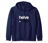Design Moderne de Typographie Suisse - Helvetica Sweat à Capuche