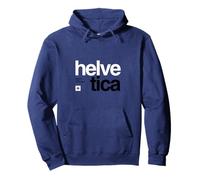 Design Moderne de Typographie Suisse - Helvetica Sweat à Capuche