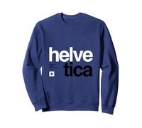 Design Moderne de Typographie Suisse - Helvetica Sweatshirt