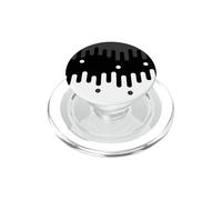 Design Moderne Noir Abstrait Lignes fluides PopSockets PopGrip pour MagSafe