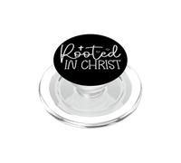 Design Moderne Typographique Cœur Ancré en Christ PopSockets PopGrip pour MagSafe