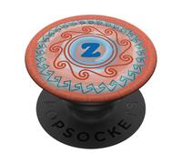 Design Monogramme inspiré - Dernière Lettre de l'alphabet PopSockets PopGrip Adhésif
