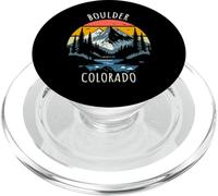 Design montagnard rétro de Boulder, Colorado, États-Unis PopSockets PopGrip pour MagSafe