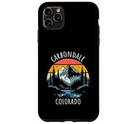 Design montagnard rétro de Carbondale, Colorado, États-Unis Coque pour iPhone 11 Pro Max