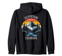 Design montagnard rétro de Silverton, Colorado, États-Unis Sweat à Capuche