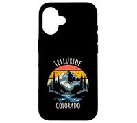 Design montagnard rétro de Telluride, Colorado, États-Unis Coque pour iPhone 16