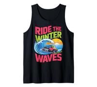 Design motoneige Ride The Winter Waves Débardeur