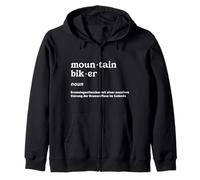 Design « Mountain Biker Definition » - Texte Humoristique en Allemand Sweat à Capuche