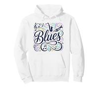 Design Musical Blues Sweat à Capuche