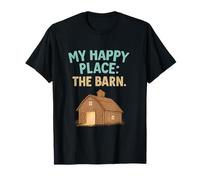 Design My Happy Place The Barn pour les amoureux des chevaux T-Shirt