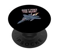 Design Never Poke The Bear Fighter Jet pour Les Fans des États-Unis PopSockets PopGrip Adhésif
