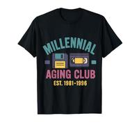 Design nostalgique pour les milléniaux, humour de vieillissement amusant T-Shirt