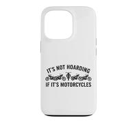 Design « Not Hoarding If It's Motorcycles » pour Les Amateurs de Musique Coque pour iPhone 13 Pro