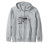 Design Nuage de Mots d'équipe Sweat à Capuche