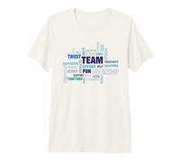 Design Nuage de Mots d'équipe T-Shirt Haut de Gamme