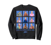 Design Officiel Barbie Ken « Serving Lewks Since 1961 » Sweatshirt, Unisexe pour Adultes, Noir, XL