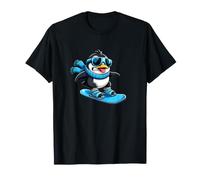 Design Original de Sports d'hiver en Forme de Pingouin T-Shirt