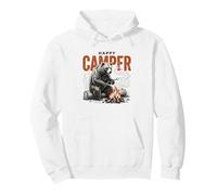 Design Ours Campeur Heureux pour Les Amoureux de la Nature Sweat à Capuche