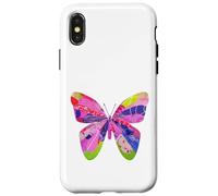 Design papillon unique collage insecte jardin papillons Coque pour iPhone X/XS