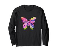 Design papillon unique collage insecte jardin papillons Manche Longue