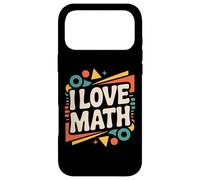 Design passionné de Formes géométriques « I Love Math » Coque pour iPhone 17 Pro Max