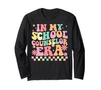 Design Pastel rétro de l'ère des conseillers Scolaires Manche Longue