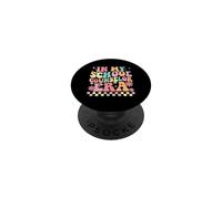 Design Pastel rétro de l'ère des conseillers Scolaires PopSockets PopGrip Adhésif