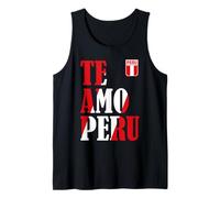Design patriotique du Pérou Te Amo pour typographie de la fierté péruvienne Débardeur