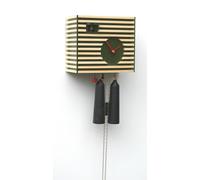Désign pendule à coucou Style Bauhaus, verte, 8 jours