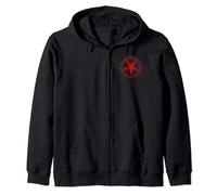 Design pentagramme avec tête de chèvre de Baphomet, étoile noire satanique Sweat à Capuche